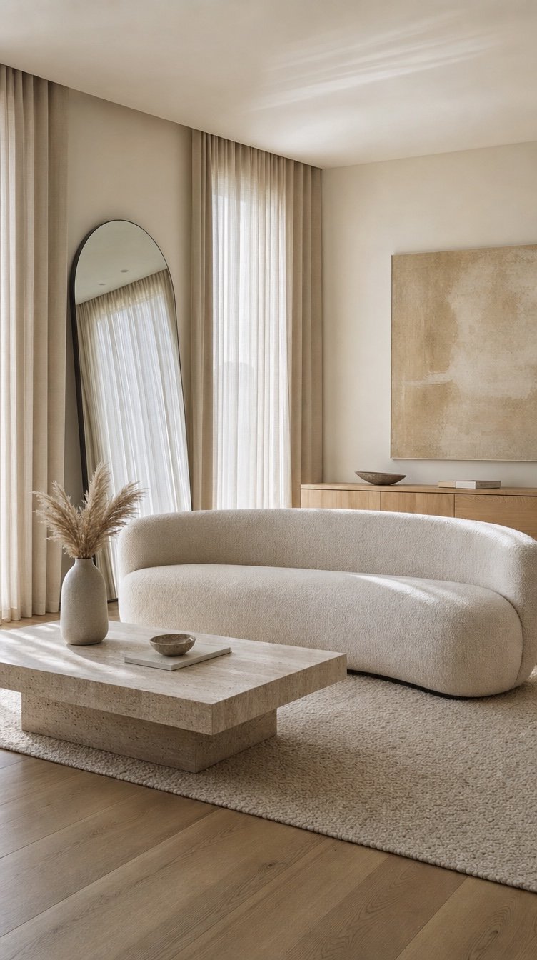 Wohnbereich im Quiet-Luxury-Stil